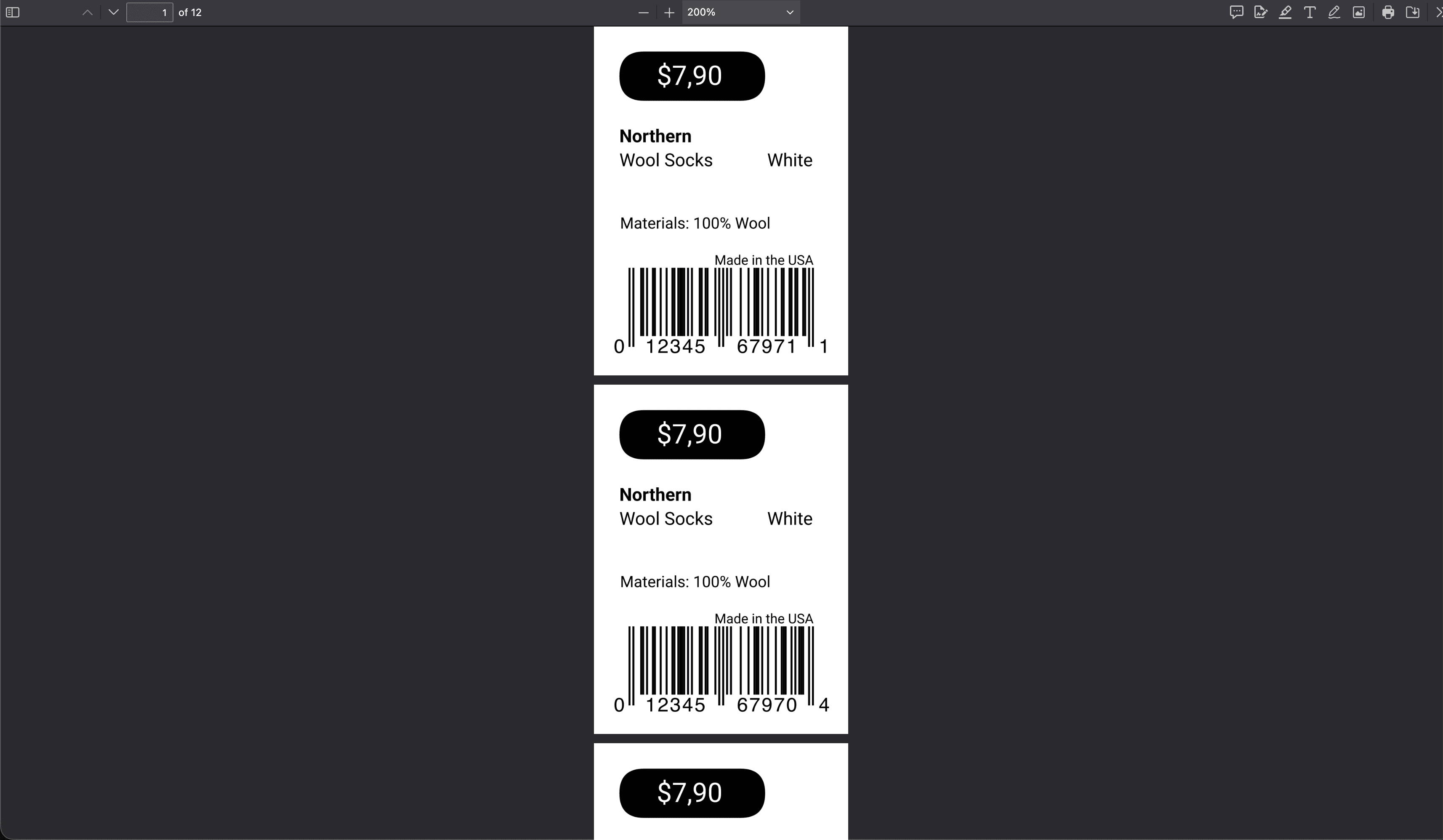 Cloudlabels PDF Export - Export settings and options