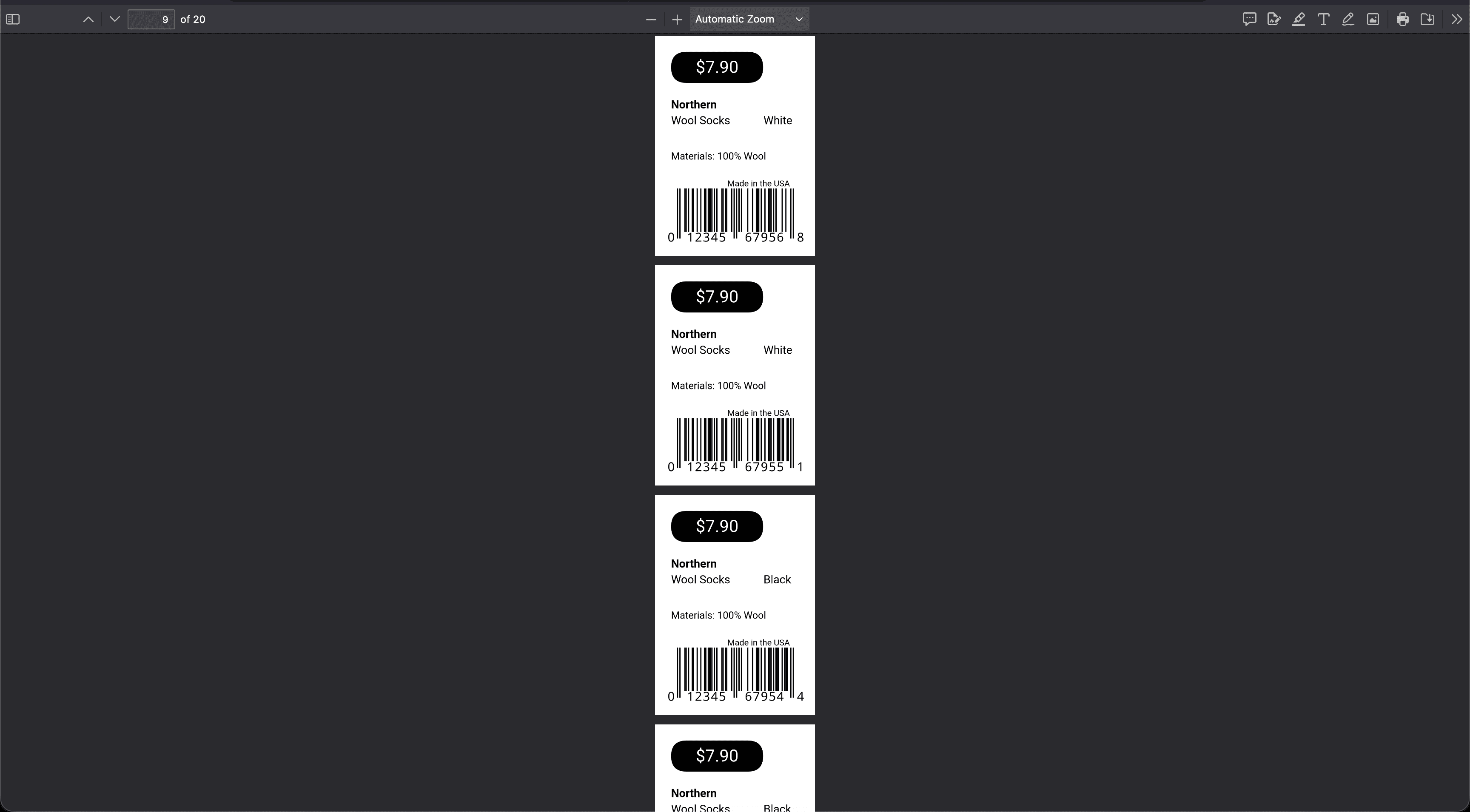 Cloudlabels PDF Export - Export settings and options